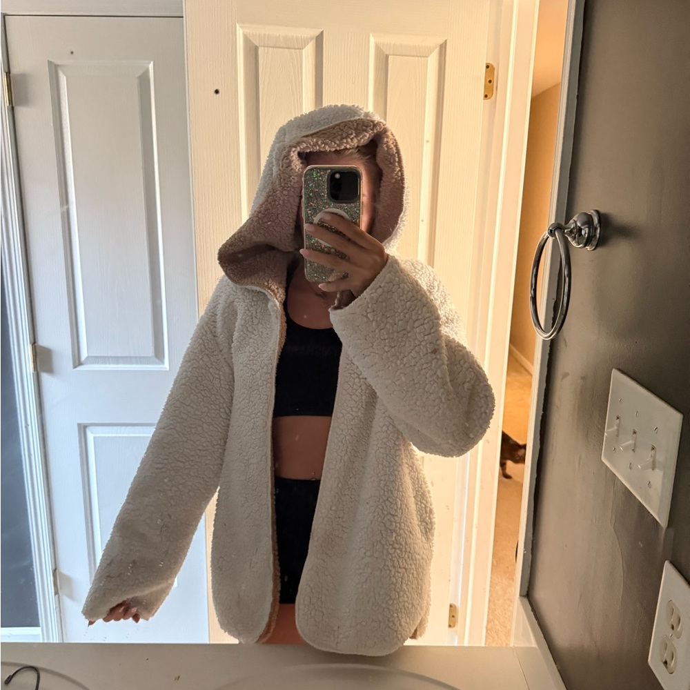 Cozy White Sherpa Jacket